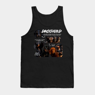 Dachshund Fun Facts Tank Top